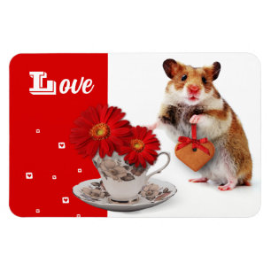 Liebe. Funny Hamster Mother's Day Gift Magnet