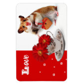 Liebe. Funny Hamster Mother's Day Gift Magnet (Vertikal)