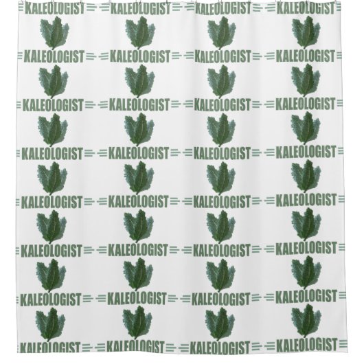 Liebe Funny Kale Duschvorhang (Vorderseite)