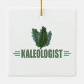 Liebe Funny Kale Keramikornament (Rückseite)