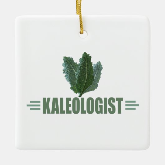 Liebe Funny Kale Keramikornament (Vorderseite)