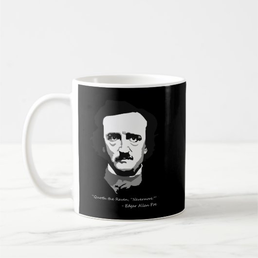 Liebe Funny Man Criminal Edgar Detective Allan Poe Kaffeetasse (Links)