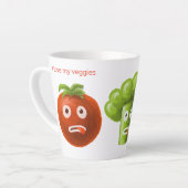Liebe Funny Vegetables - Broccoli Tomato Eggplant Milchtasse (Linke Ecke)