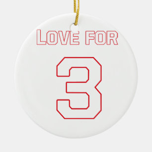 LIEBE FÜR 3 KERAMIK ORNAMENT