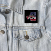 Liebe für 3 Vintage Grungy-Version Button (Beispiel)