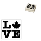 Liebe für Ahornleaf Gummistempel (Stempel)