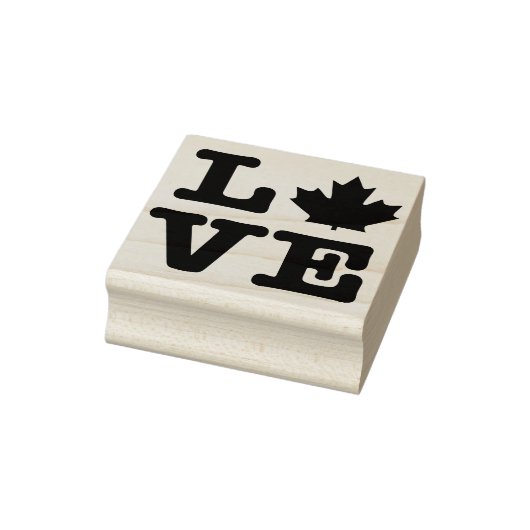 Liebe für Ahornleaf Gummistempel (Stempel)