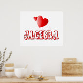 Liebe für Algebra - Ab $11.80 Poster (Küche)