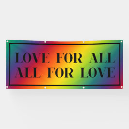 Liebe für alle, alle für Liebe Rainbow Stolz Banner