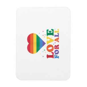 Liebe für alle LGBTQ-Rainbow-Pride-Gay-Lesben-LGBT Magnet