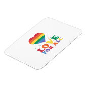 Liebe für alle LGBTQ-Rainbow-Pride-Gay-Lesben-LGBT Magnet (Linke Seite)