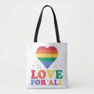 Liebe für alle LGBTQ-Rainbow-Pride-Gay-Lesben-LGBT Tasche