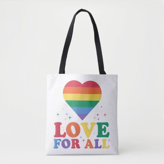 Liebe für alle LGBTQ-Rainbow-Pride-Gay-Lesben-LGBT Tasche (Vorderseite)