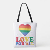 Liebe für alle LGBTQ-Rainbow-Pride-Gay-Lesben-LGBT Tasche (Rückseite)