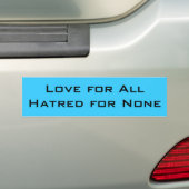 "Liebe für allen" Autoaufkleber (Auf Auto)