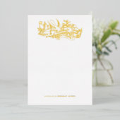 Liebe für antike Etched Docks und Dankeschön-Karte Folieneinladung (Stehend vorne)