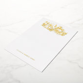 Liebe für antike Etched Docks und Dankeschön-Karte Folieneinladung (Gedreht)