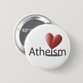 Liebe für Atheismus Button (Vorne & Hinten)