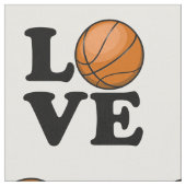 Liebe für Basketball Stoff (Nahaufnahme)
