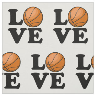 Liebe für Basketball Stoff