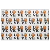 Liebe für Basketball Stoff (Fat Quarter (45,7 x 55,9 cm))