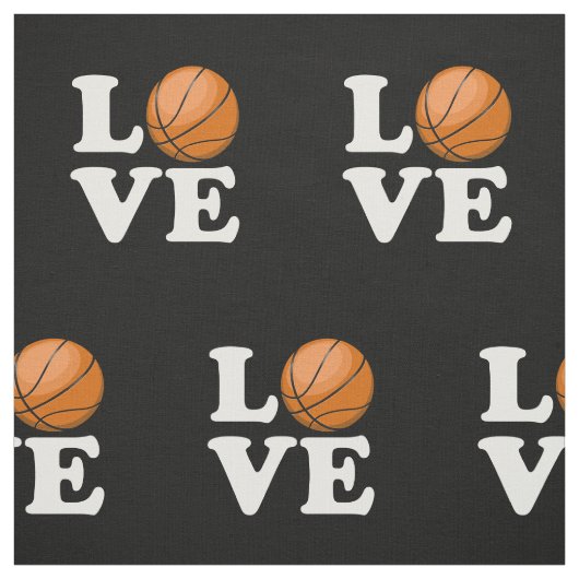 Liebe für Basketball Stoff (Muster)