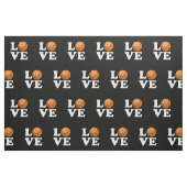 Liebe für Basketball Stoff (Fat Quarter (45,7 x 55,9 cm))