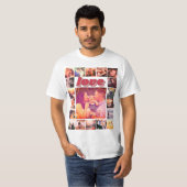 Liebe für benutzerdefinierte Foto-Collage T-Shirt (Vorne ganz)