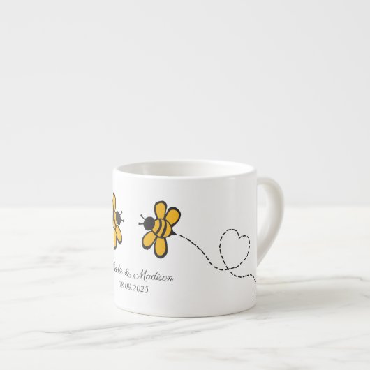 Liebe für benutzerdefinierten Text Espressotasse (Vorderseite Rechts)