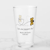 Liebe für benutzerdefinierten Text Glas (Rückseite)