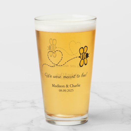 Liebe für benutzerdefinierten Text Glas (Vorne (Gefüllt))