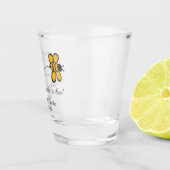Liebe für benutzerdefinierten Text Schnapsglas (Rechts)