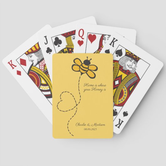 Liebe für benutzerdefinierten Text Spielkarten (Rückseite)