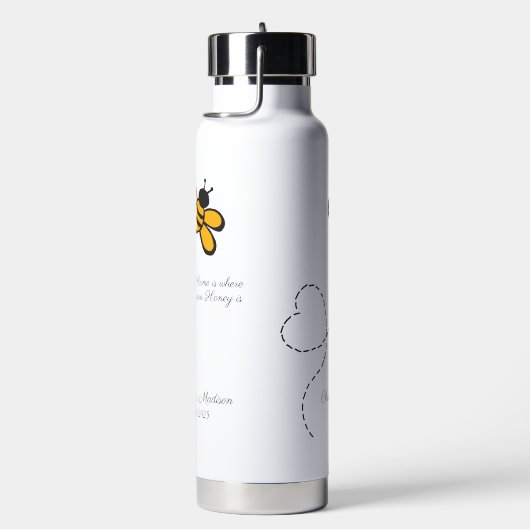 Liebe für benutzerdefinierten Text Trinkflasche (rechts)