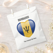 Liebe für benutzerdefiniertes Text-Barbados Geschenktütchen (Ausgeschnitten)