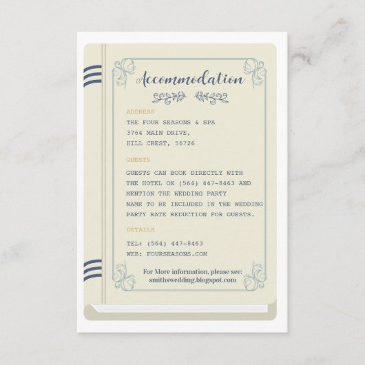 Liebe für Bibliothekswohnungen Begleitkarte (Vorderseite)