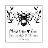 Liebe für Bienen - Hochzeits-Briefmarke Gummistempel (Prägung)