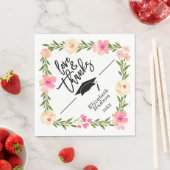 Liebe für Blumenschrift mit Aquarellfarben und dan Serviette (Beispiel)