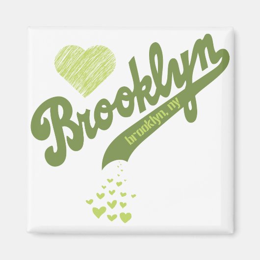Liebe für Brooklyn 2 Magnet (Vorne)