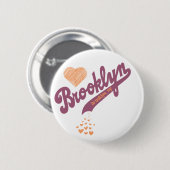 Liebe für Brooklyn-Knopf Button (Vorne & Hinten)