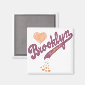 Liebe für Brooklyn Magnet (Vorderseite/Rückseite)