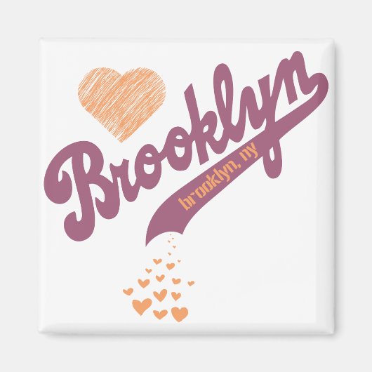 Liebe für Brooklyn Magnet (Vorne)