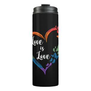 Liebe für Butterfly-Hörgeräusch ist Liebe LGBT Gay Thermosbecher