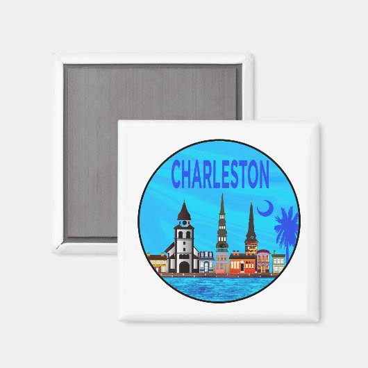 Liebe für Charleston Magnet (Vorderseite/Rückseite)