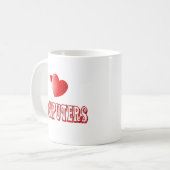 Liebe für Computer Kaffeetasse (Vorderseite Links)