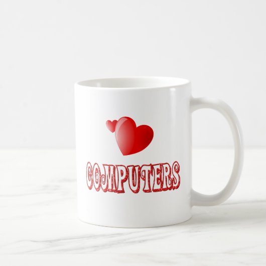 Liebe für Computer Kaffeetasse (Rechts)