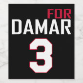 Liebe Für Damar 3 Farbe Weinetikett (Einzelnes Label)