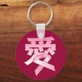 Liebe für den Brustkrebs im chinesischen Schlüssel Schlüsselanhänger (Vorderseite)