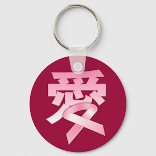 Liebe für den Brustkrebs im chinesischen Schlüsselanhänger