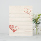 Liebe für den Doodle Notepad (Stehend Vorderseite)